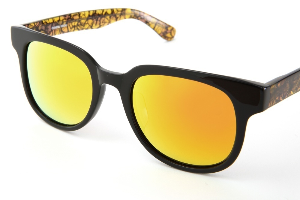 COASTAL VISION Polarized Unisex Kacamata Hitam Persegi anti UVA/B Orange lenses CVS5820