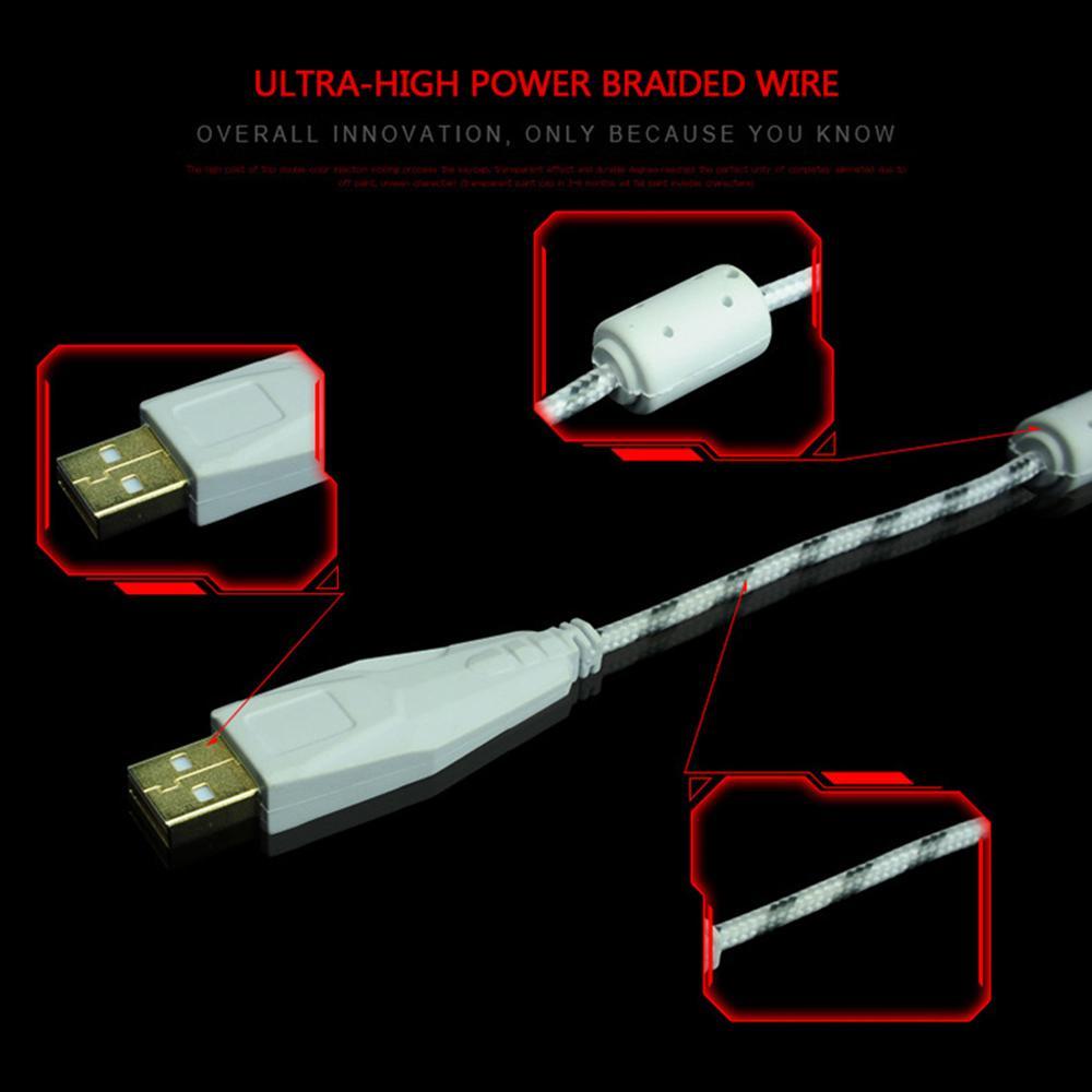 Kobwa KR-700 Lampu Latar Profesional Gaming Mechanical Keyboard, 4000 DPI Optik Wired Mouse
