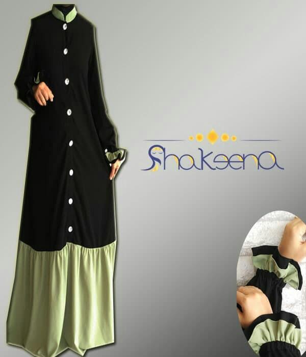 Gamis wolfis kombinasi rempel