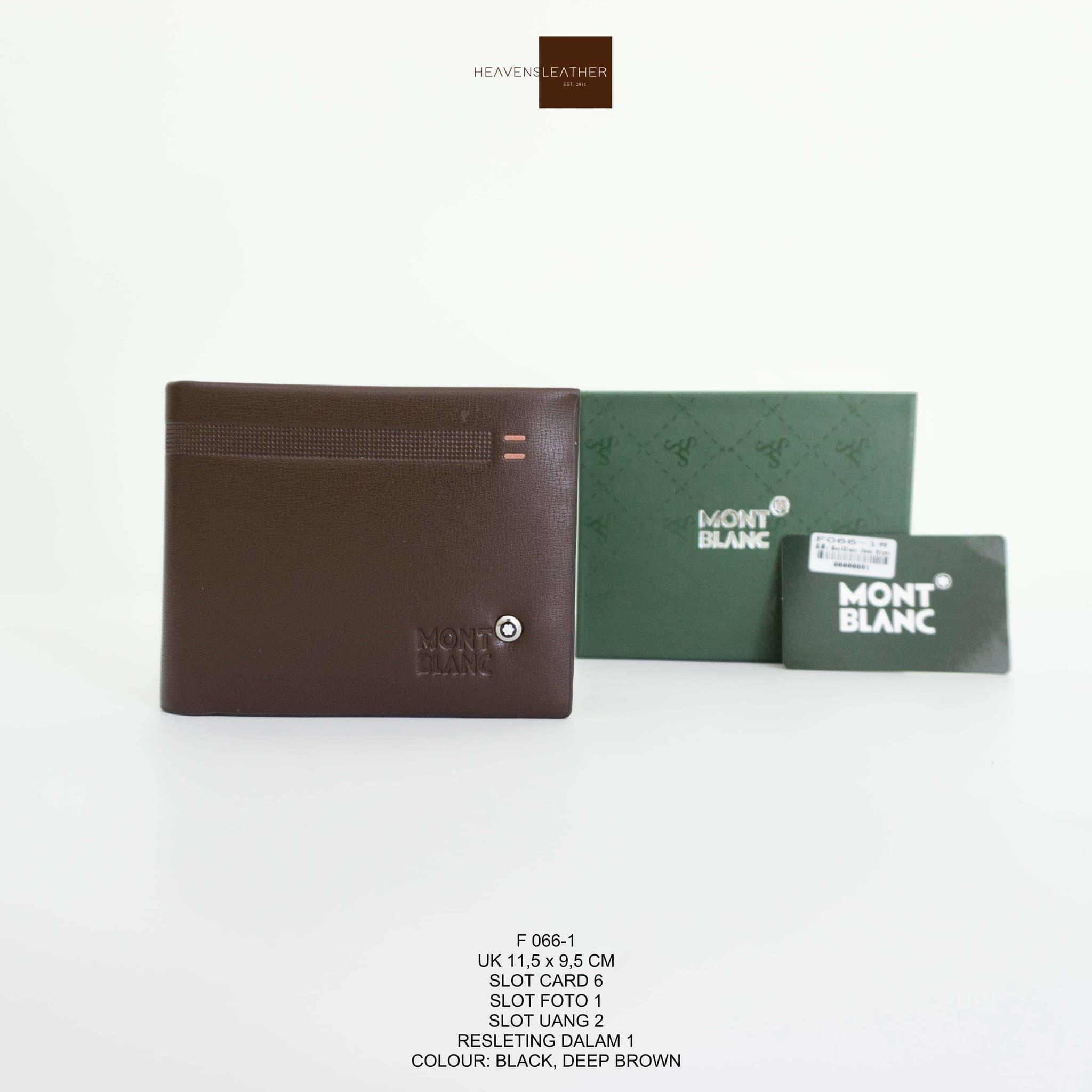 DOMPET PRIA KULIT MONT BLANC IMPORT F066-1 DOMPET COWOK DOMPET TIDUR