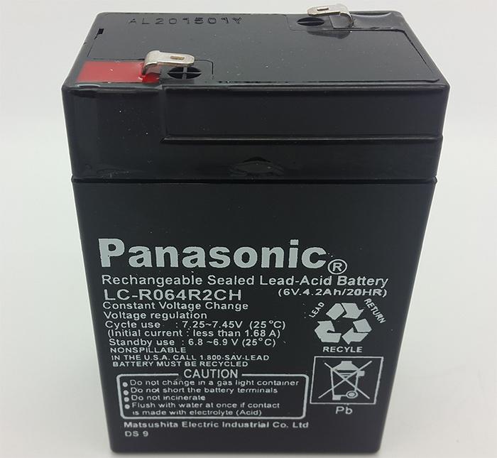 Aki (baterai) kering Merk PANASONIC 6v 4.2Ah