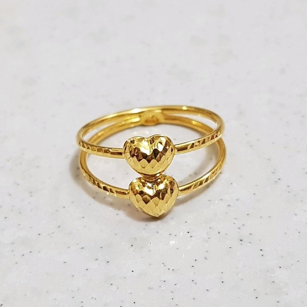 Cincin Emas Asli Kadar 875 Twin Love 13.5