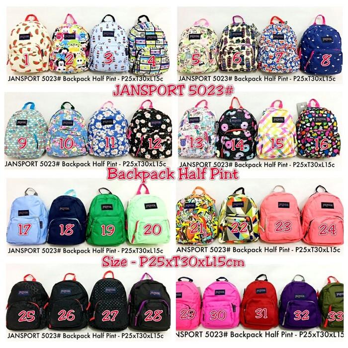 Tas Ransel Jansport Mini Halfpin 5023 Ori Quality - Pria Wanita Anak - Kmzliw