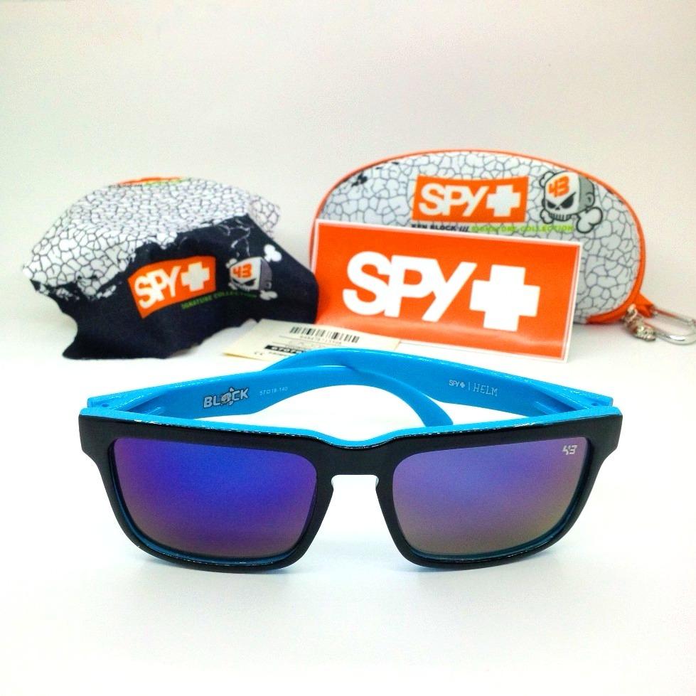 Kacamata Sunglass Spy Ken Block untuk Pria Wanita Blue Zebra Lensa Biru