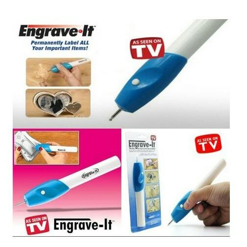 Engrave It Pen Alat Ukir Elektrik di Gelas Kaca Kayu As seen On TV Ser