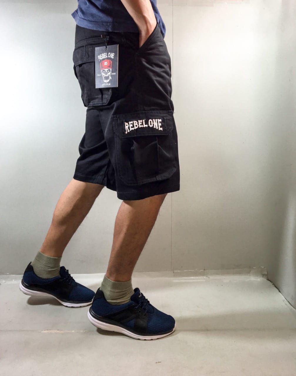 Celana Cargo Pendek Pria Cargo RBL ( Hitam ) Januari 2019 - 2 Celana cargo pendek pria cargo RBL ( hitam ) - 2