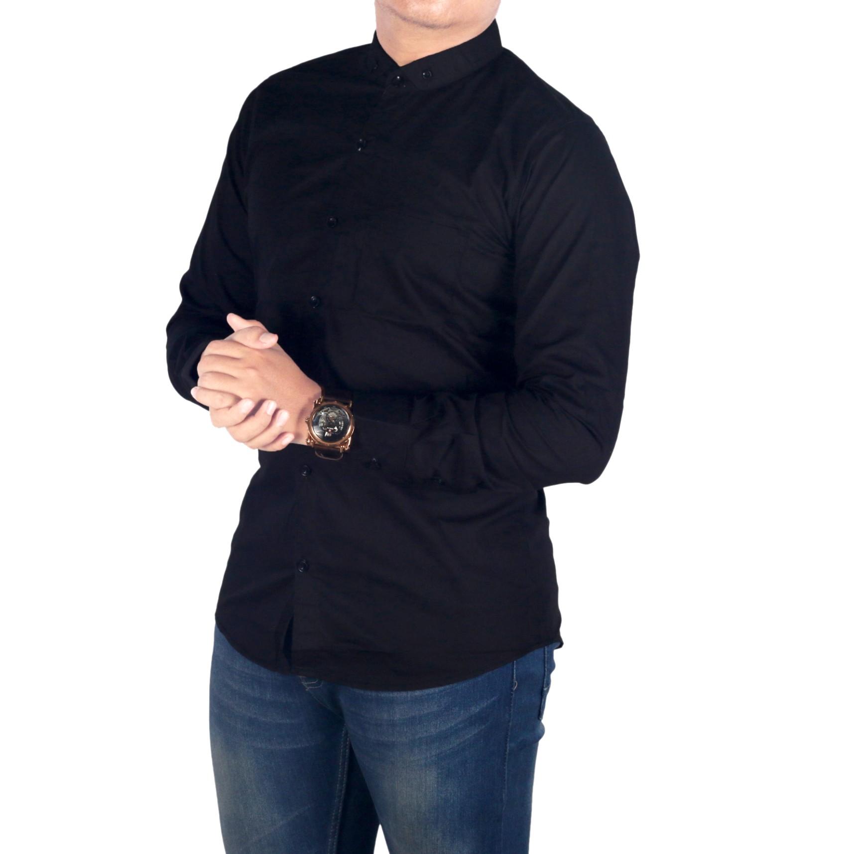Dgm_Fashion1 Kemeja Pria Hitam Polos Lengan Panjang /Kemeja Songket/Batik Songket/Kemeja Batik/Flanel Men/Kemeja Casual/Kemeja Distro/Kemeja HEM/Kemeja Formal/Kemeja Casual/Kemeja Pria/Kemeja Polos/Kemeja Tartan/Kemeja Murah PX 4605