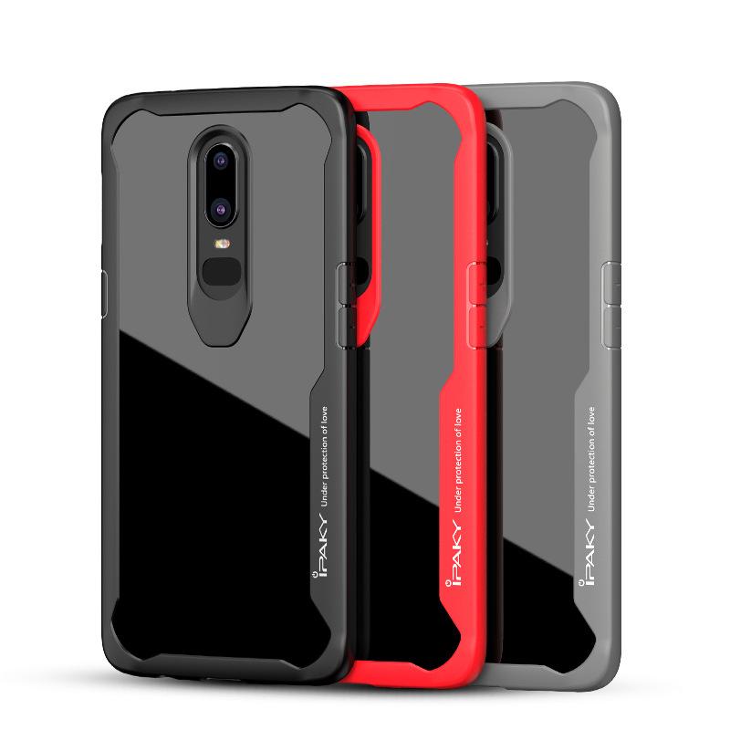 ... Silicone Case Sapphire Blue intl . Source · Detail Gambar IPAKY For Oneplus 6 Case Soft Silicon TPU+PC Transparent Back Cover Armor