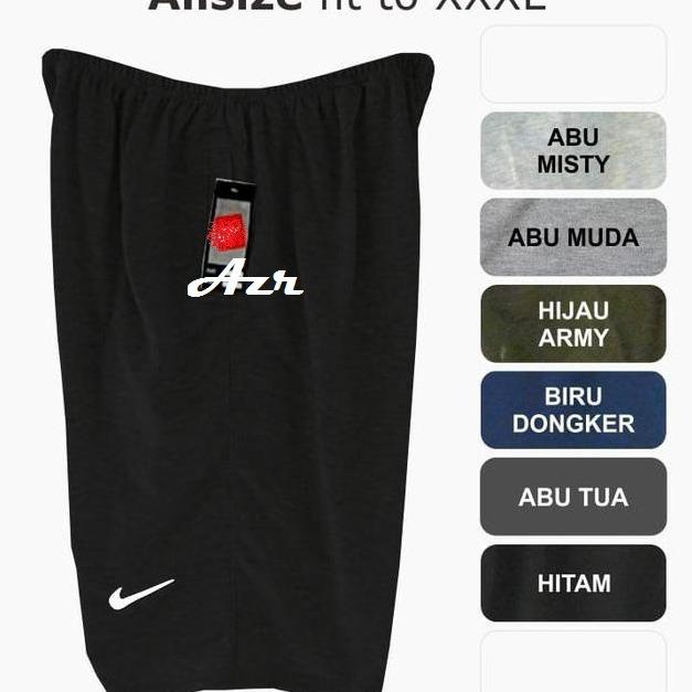 CELANA PENDEK BAHAN KAOS JUMBO - POLOS