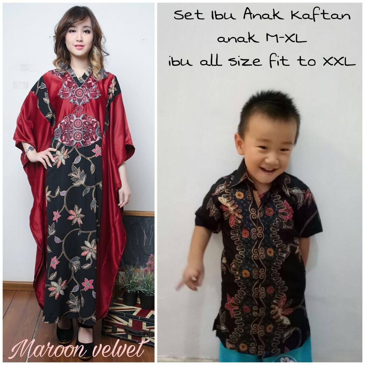 BELI SB Collection Couple Dress Maxi Husnia Gamis Kaftan Jumbo Dan
Kemeja Batik Anak