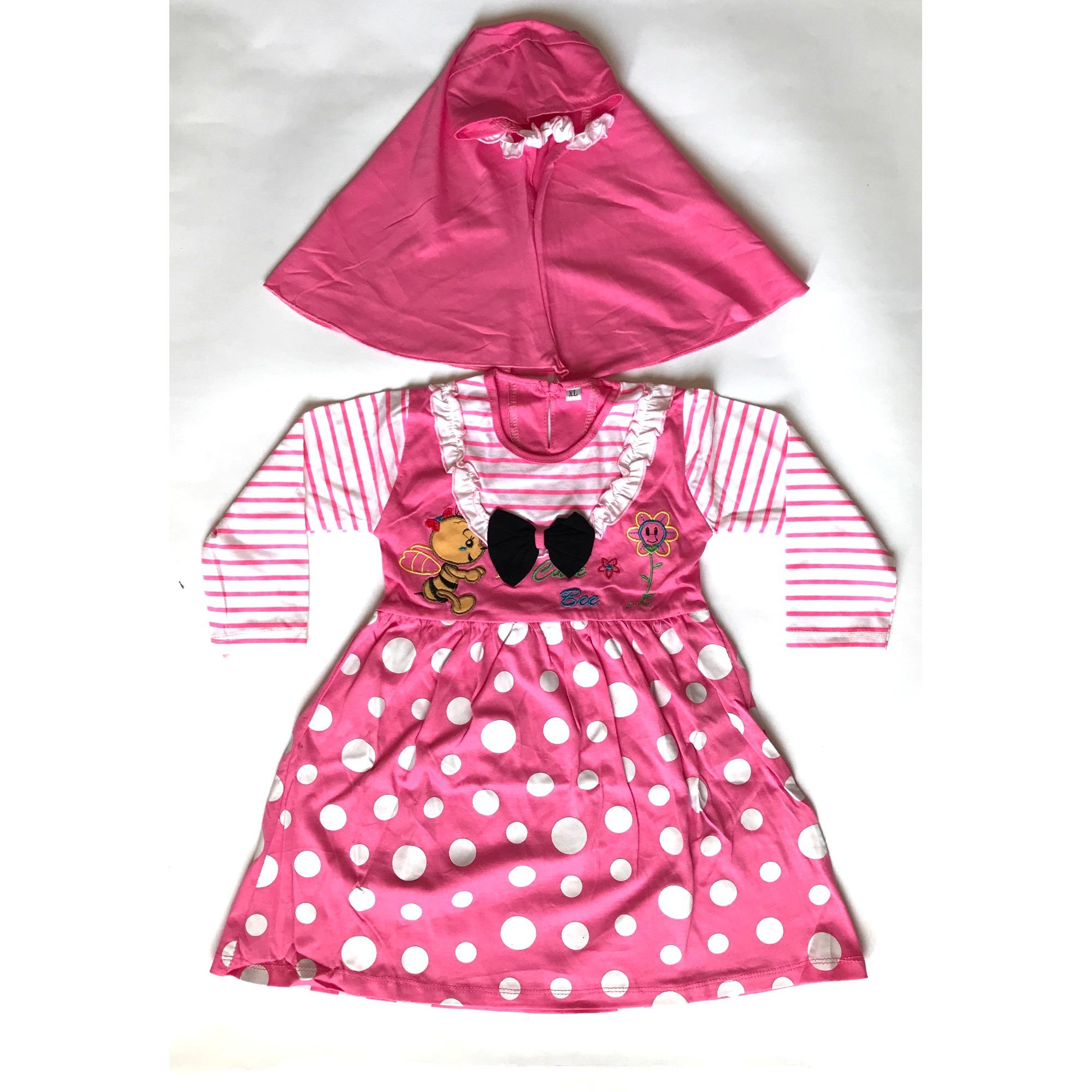 BAYIe - Baju Muslim Bayi Perempuan YUNISA / Gamis anak cewek umur 1 - 2 tahun