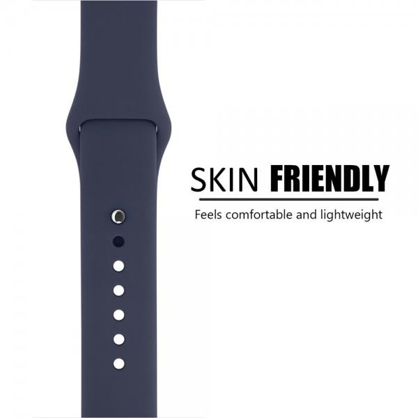 ... Tali Jam iwatch Apple Watch Sport Silicone Rubber 38mm - Navy - 3 ...