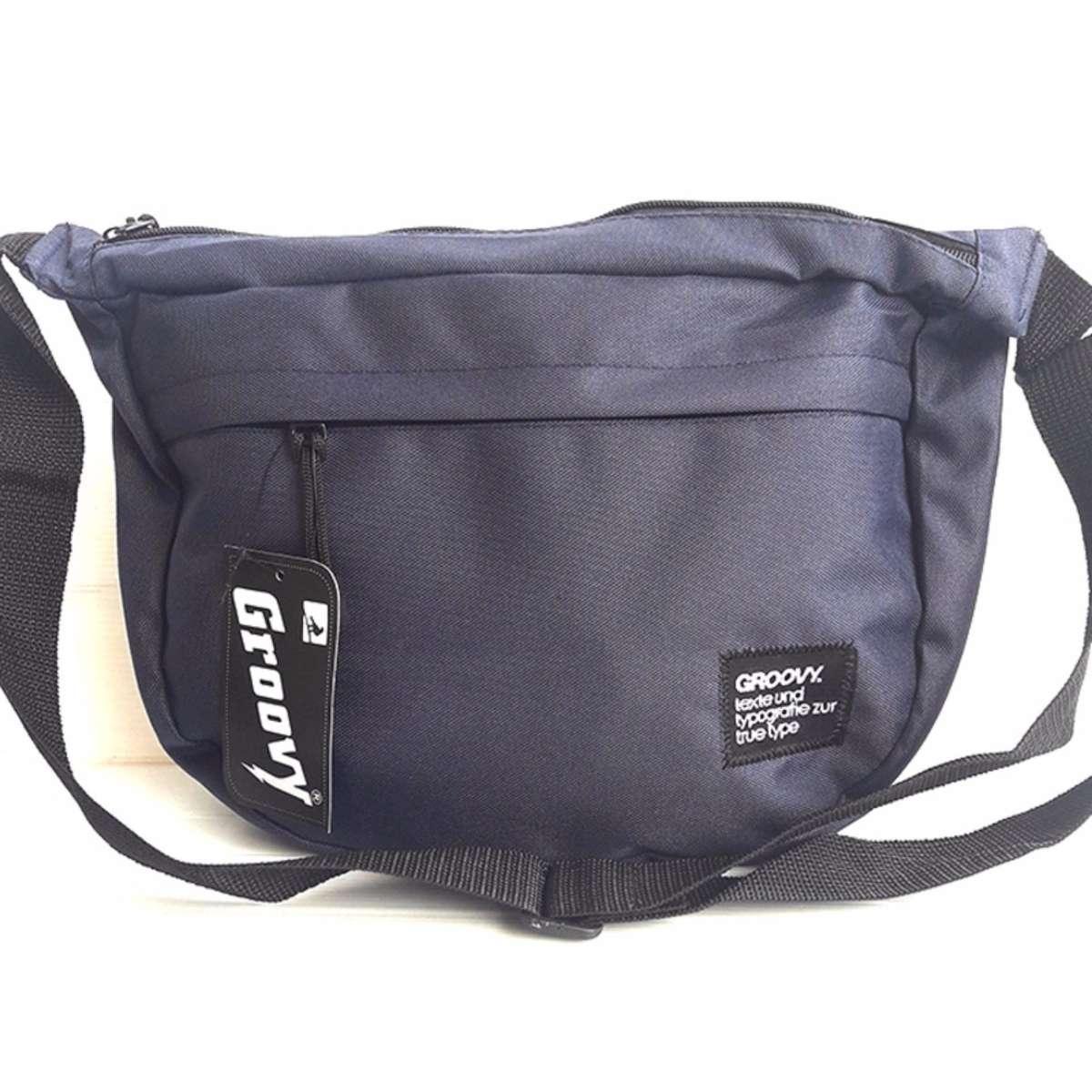 Tas GROOVY Simple /Tas Pria Slempang / Tas Bahu / Tas Pinggang Keren