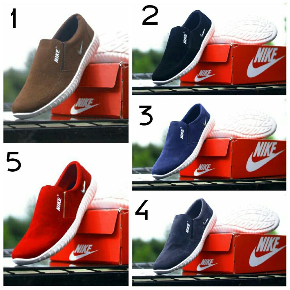 Sepatu Slop Nike Keren Sepatu Jalan Santai Pria Keren Murah Trendy- Sepatu Slip On Nike Pria Keren