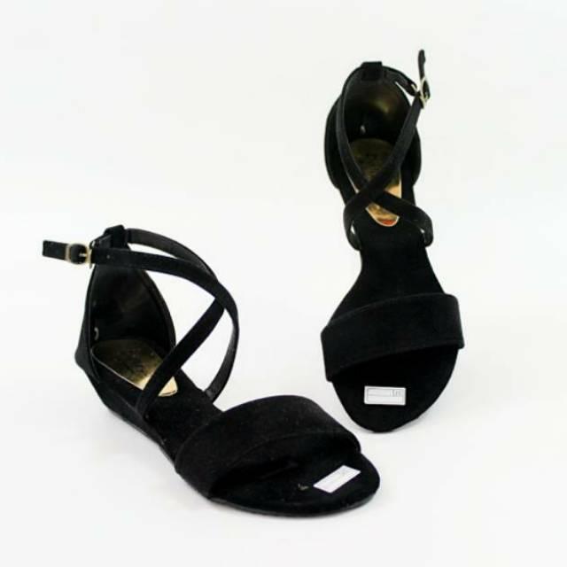 Dalleya Sepatu Sandal Casual Wanita Wedges Tali Silang CRAIN Januari 2019 - 3 Dalleya sepatu sandal casual wanita Wedges tali silang CRAIN - 3
