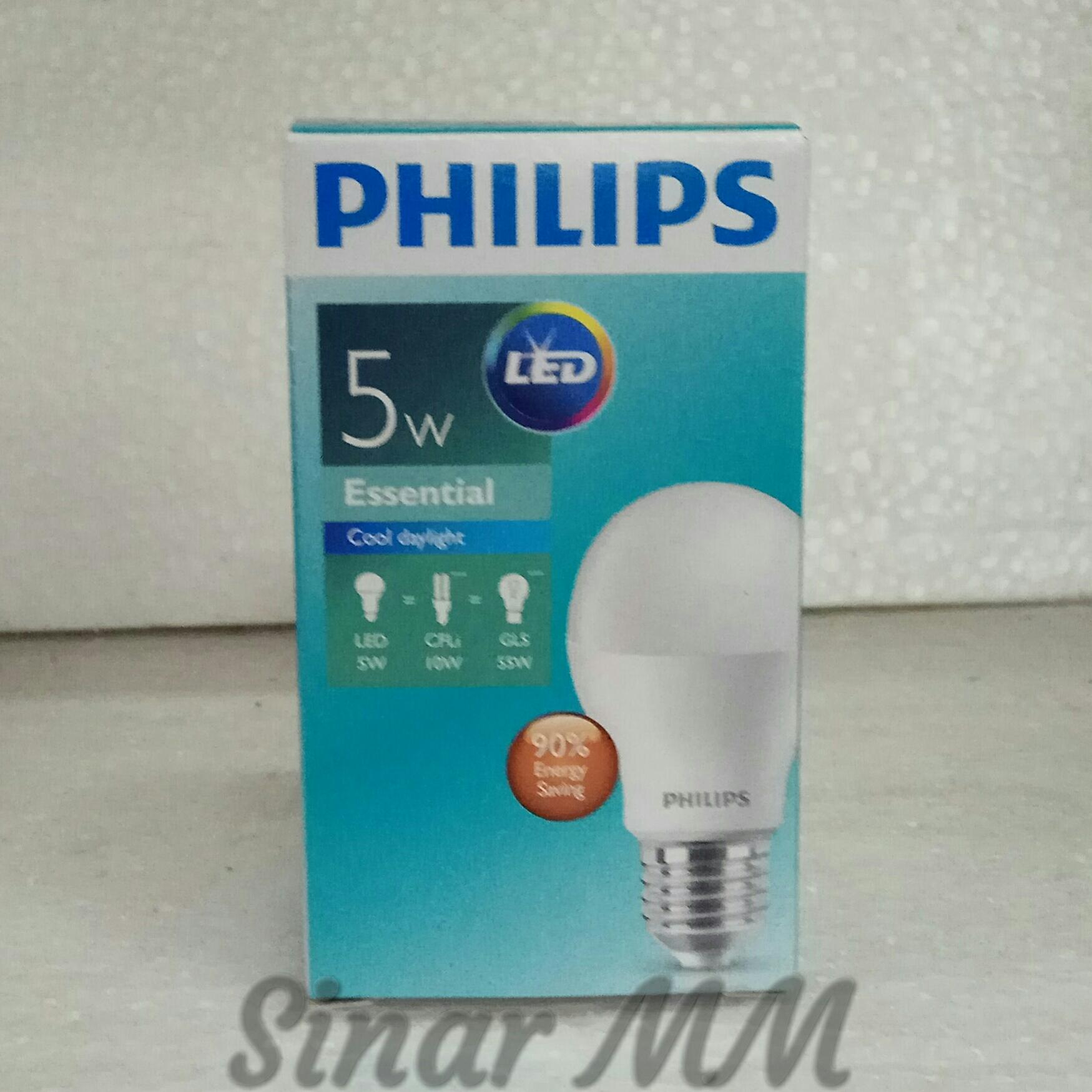 Lampu Philips Led Essential 5 Watt /isi 10 Pcs Januari 2019 - 5 Lampu Philips Led Essential 5 watt /isi 10 pcs - 5