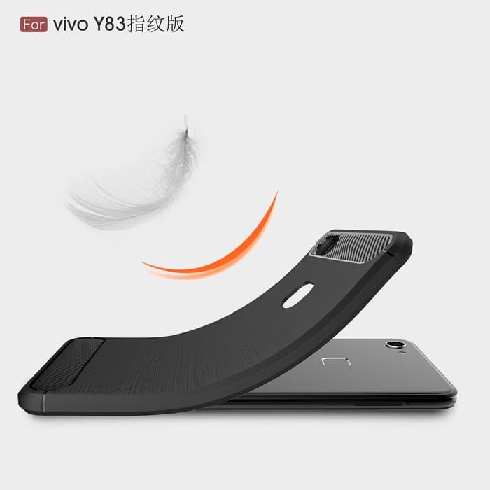 Case Vivo Y83 Ipaky Carbon Soft Series - Hitam - 2 ...