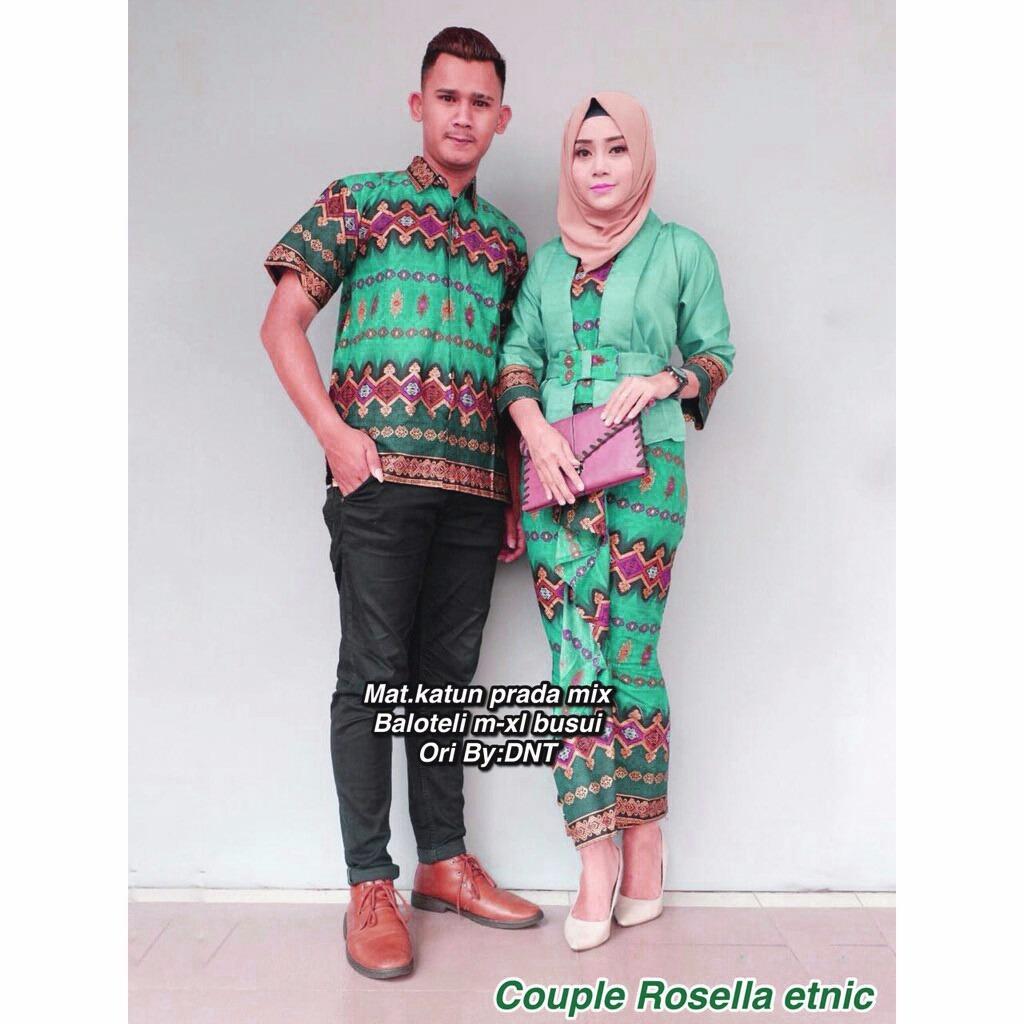 Batik couple / Batik Sarimbit / Batik Pesta - Rosella Etnic
