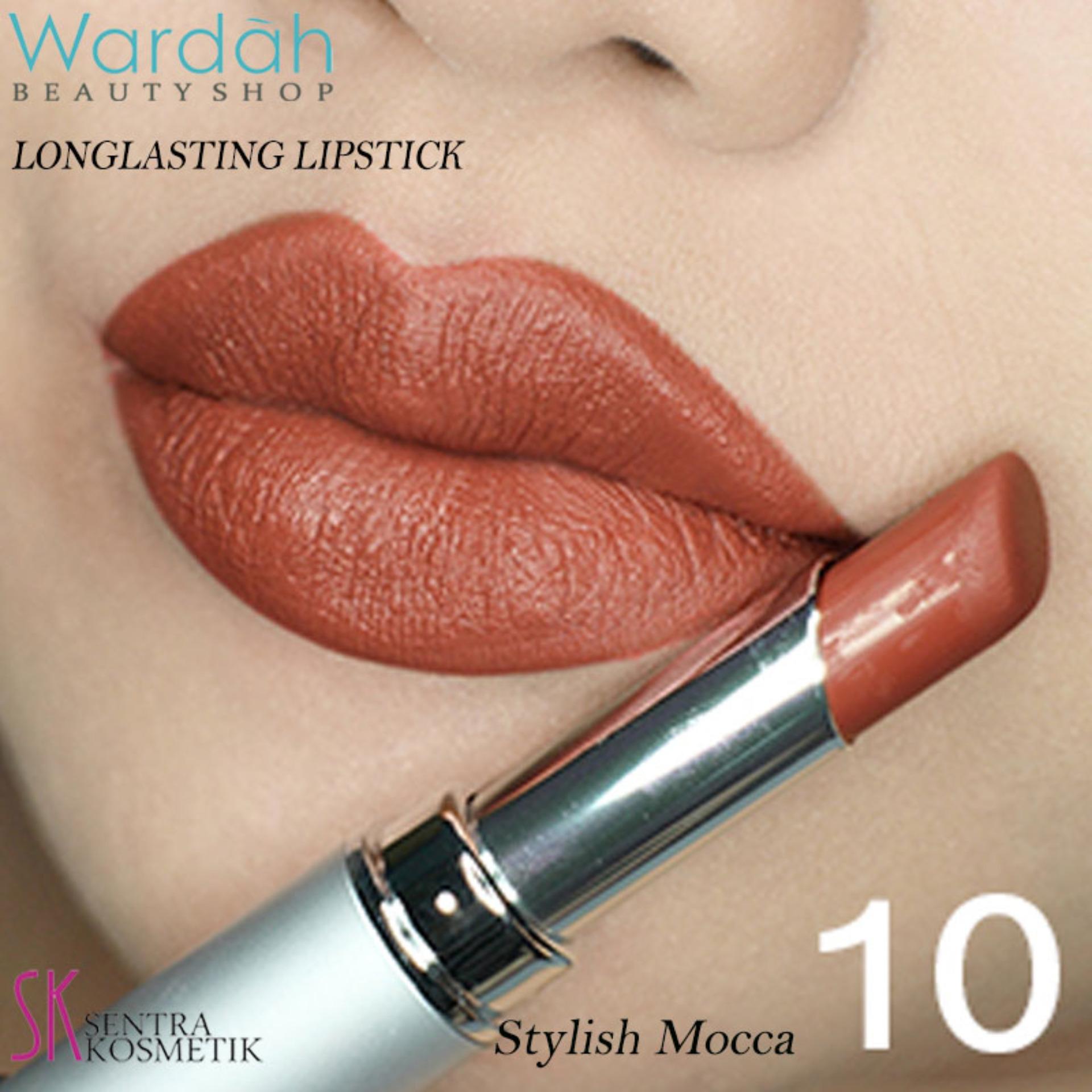 Wardah LONGLASTING Lipstick No.10 Stylish Mocca