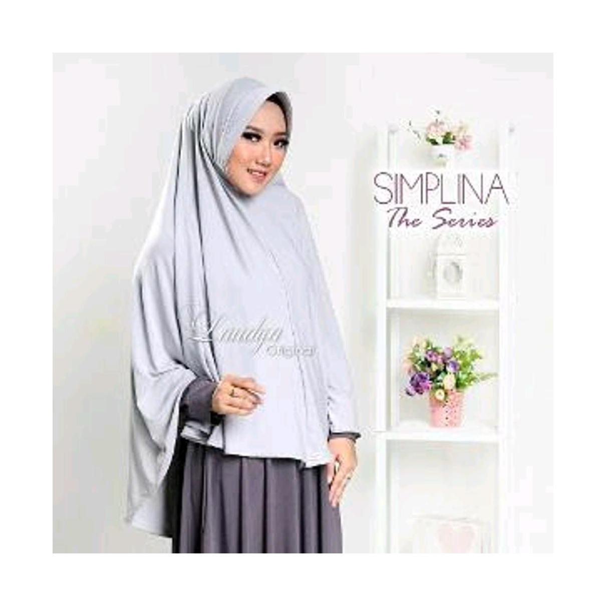 kerudung hijab jilbab instan khimar syari polos SIMPLINA