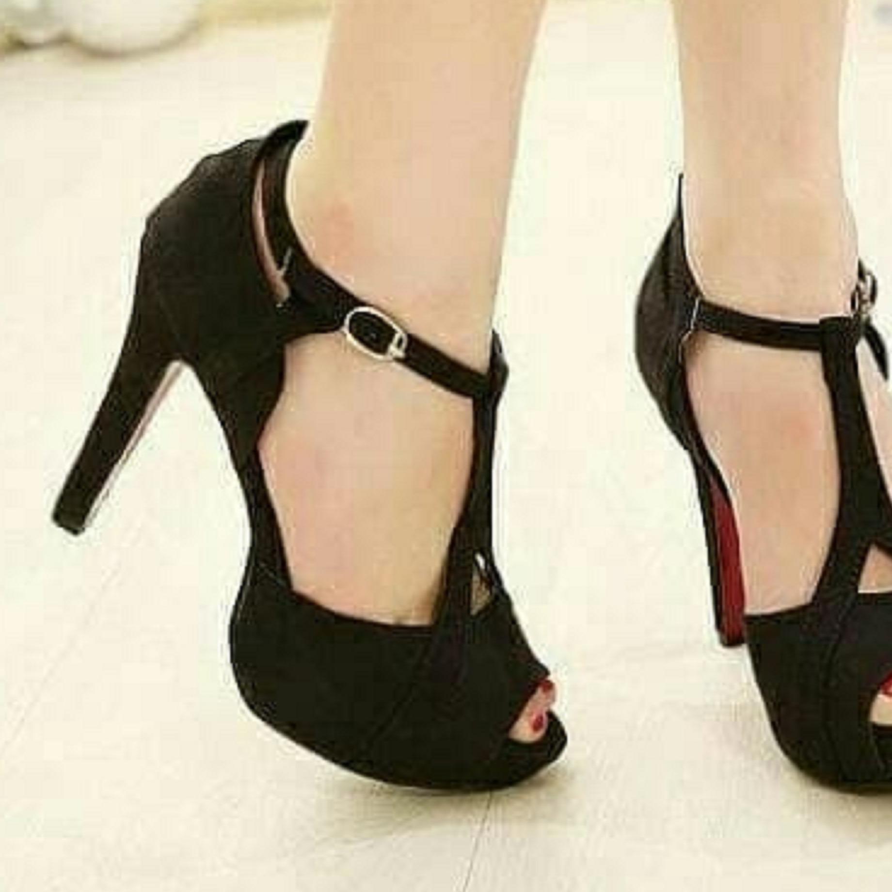 Buy & Sell Cheapest SANDAL PESTA WANITA Best Quality Product Deals Sandal High Heels DNF 0015 Hitam Murah sandal wanita model terbaru sandal pesta wanita