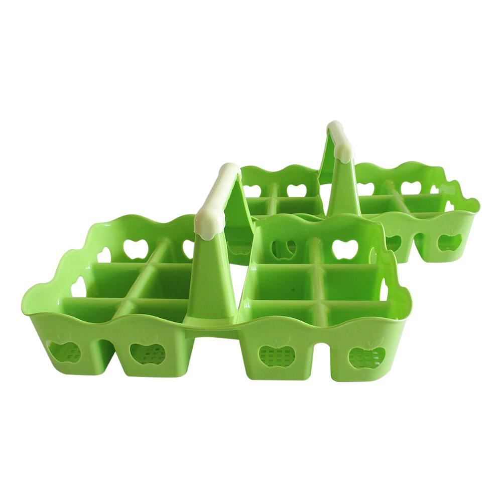 Mitra Loka Rak Aqua Plastik Set 2Pieces Isi 12 Gelas Motif Buah / Rak Aqua /