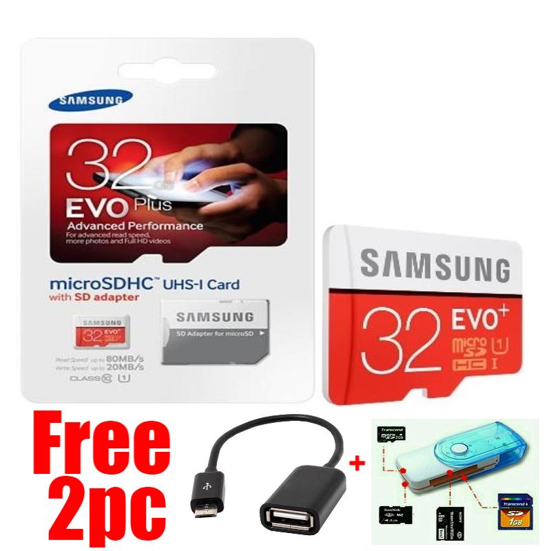 Samsung Memory Card microSDHC Evo Plus 32GB / 95MB/s Free OTG USB Coneckit+