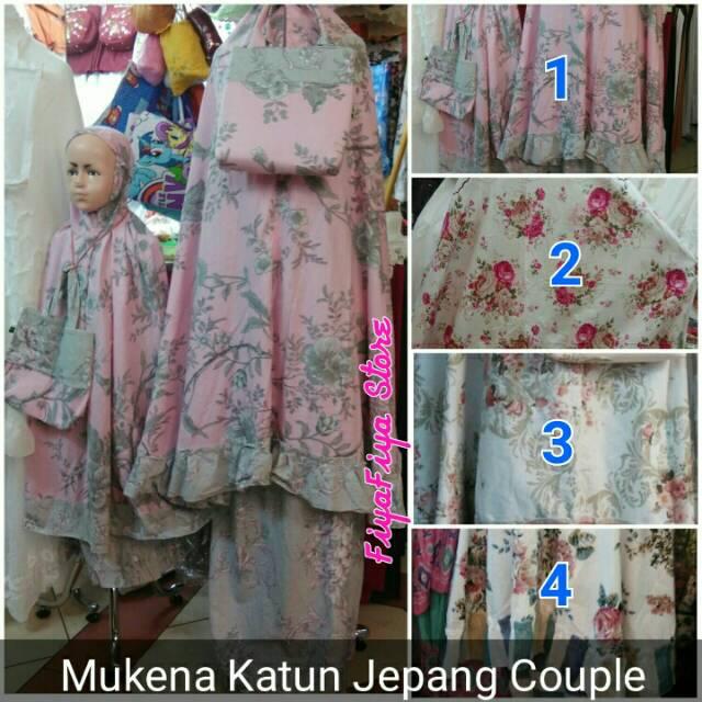 SALE!!Mukena katun jepang ibu dan anak no16(mom&kid)