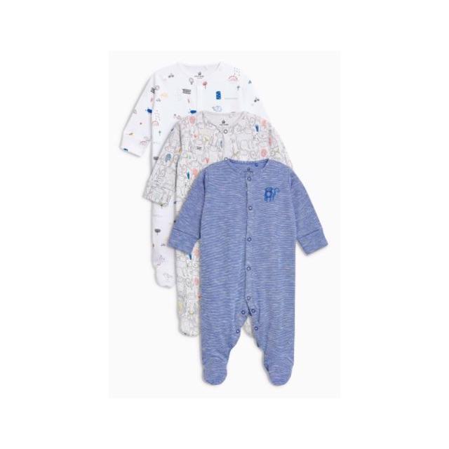 NEXT BABY ORIGINAL (BOY) Sleepsuit / Baju Tidur Bayi Anak Tutup Kaki Hangat Nyaman Lucu Impor
