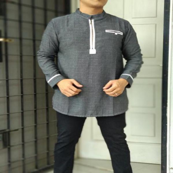 BAJU KOKO PRIA-BAJU KOKO KURTA-BAJU MUSLIM PRIA MOTIF GARIS