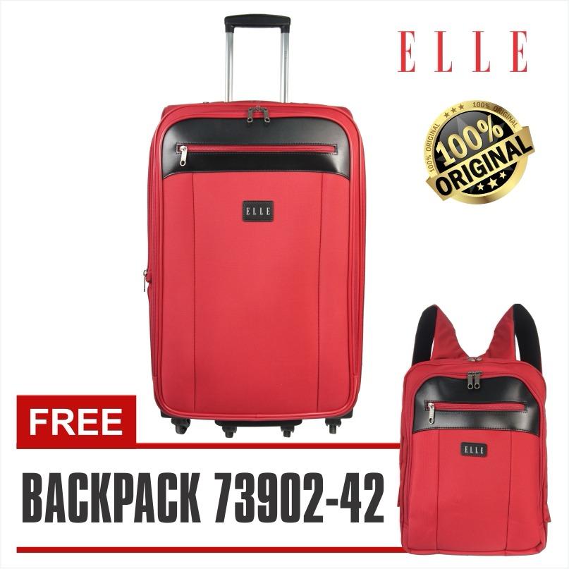 Elle TSA 7206325-42 Tas Koper Pria Tas Koper Wanita 25 inch FREE BACKPACK unisex / Tas Ransel 14 inch.