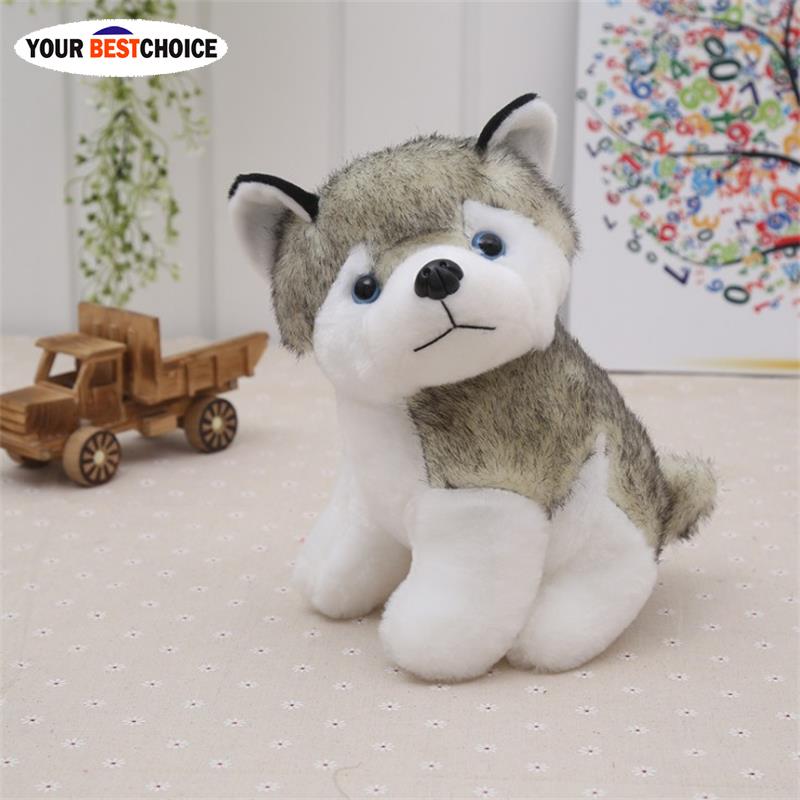 ... YBC Puppy Stuffed Toy Simulation Husky Dog Plush Cute For Children Kids Birthday Gift - 5