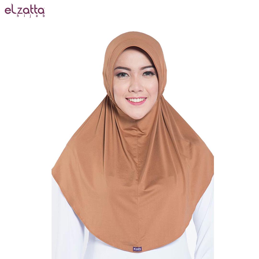 Elzatta Hijab / Hijab / Hijab Instan / Bergo / Elzatta Basic / E001 MOCCA