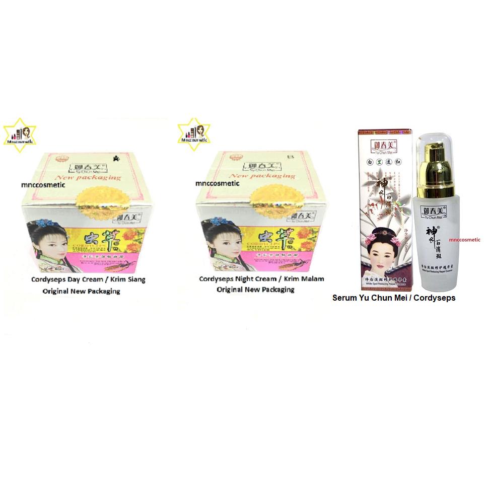 Cordyseps Krim Siang dan Malam Plus Serum Wajah Yu Chun Mei