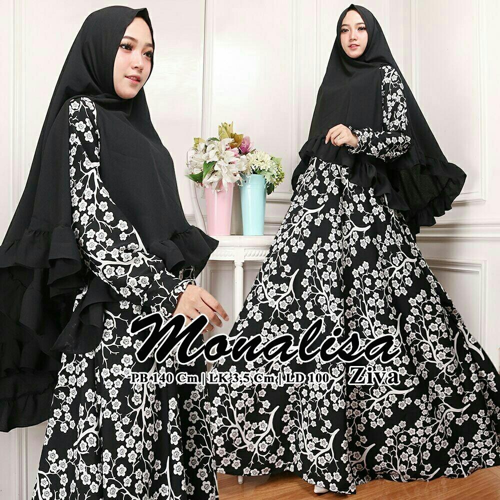 J&C Setelan Monalisa Ziva / Dress Maxi / Maxi Muslim / Setelan Maxi Dress / Dress Muslim / Setelan Busana Muslim / Setelan Baju Muslim / Setelan Muslim / Hijab Fashion / Hijab Style