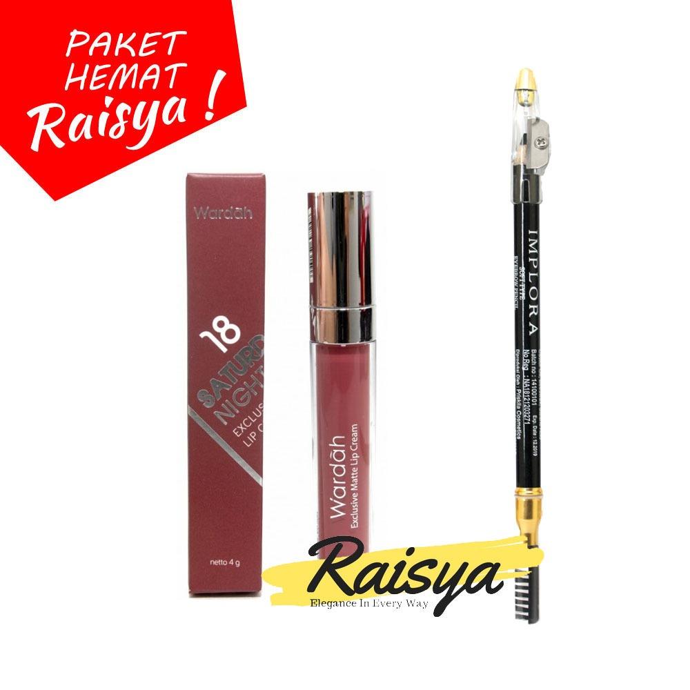 Wardah Exclusive Matte Lip Cream 18 Dan Implora Pensil Alis BPOM