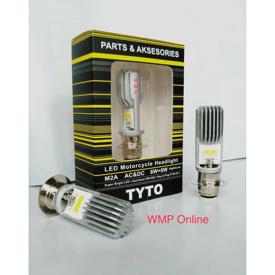 Lampu Depan TYTO M2A H6 2 Sisi Putih ACDC WMP-0326