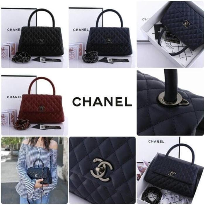 TAS BATAM BRANDED Chanell Coco Handle Bag In BOX N-9011#