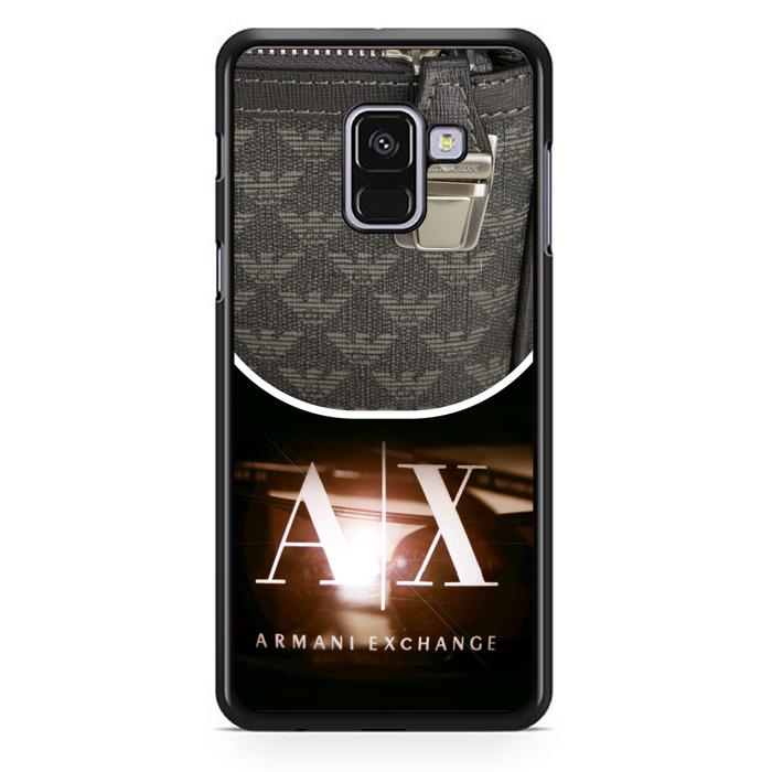 Casing Hardcase Samsung Galaxy A8 2018 Motif Armani Exchange Logo X3308