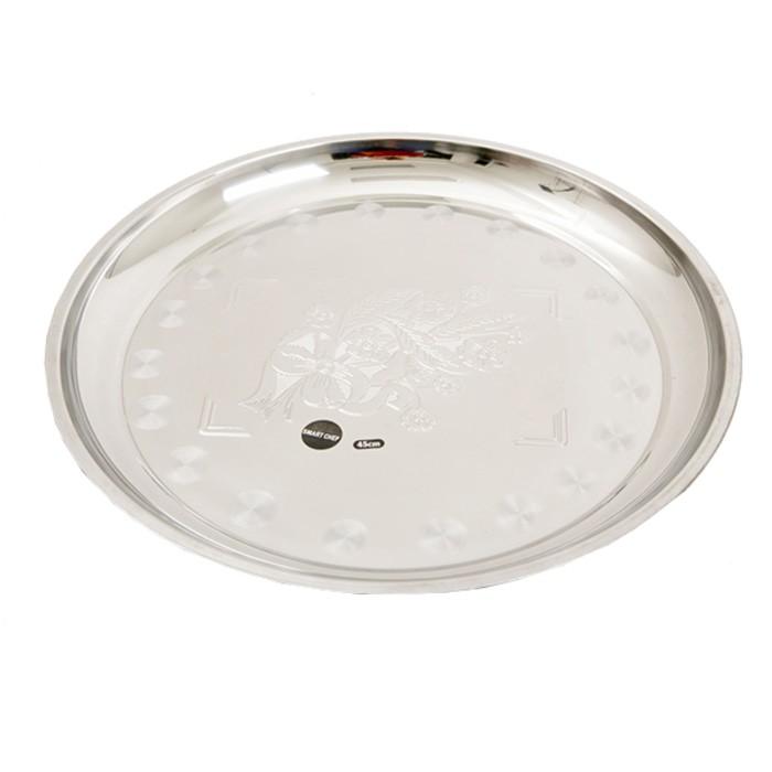 Oem Nampan Bulat Stainless 45 .