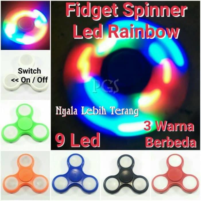 mainan tri -spinner edc ceramic ball focus games – merah +.