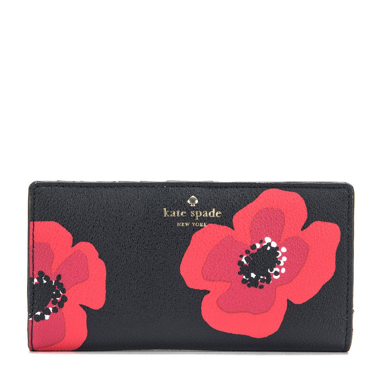 Kate Spade Hyde Lane Poppy Stacy Wallet Black