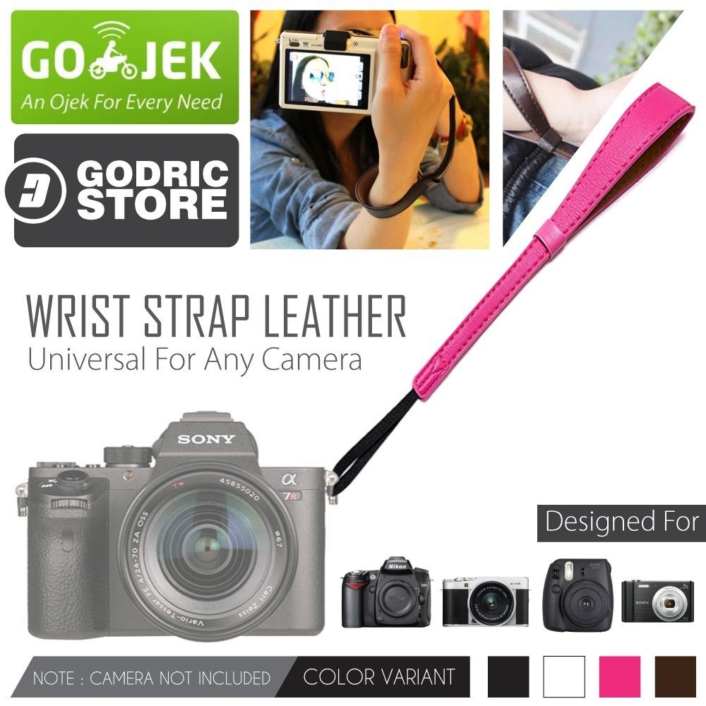 Godric Leather Wrist Strap Kamera Universal DSLR Mirrorless Fujifilm Sony Canon Leica Etc - Pink
