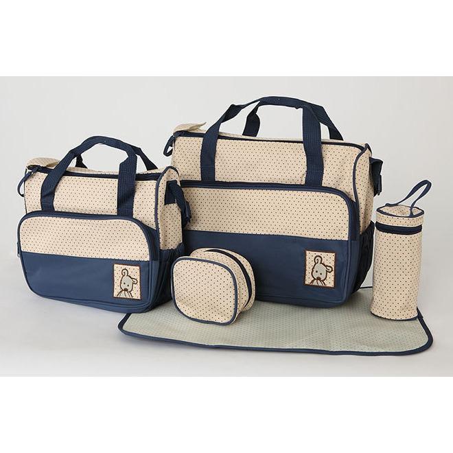 Diaper Bag Tas Perlengkapan Bayi Travelling Bag 5 IN 1 Multifungsi