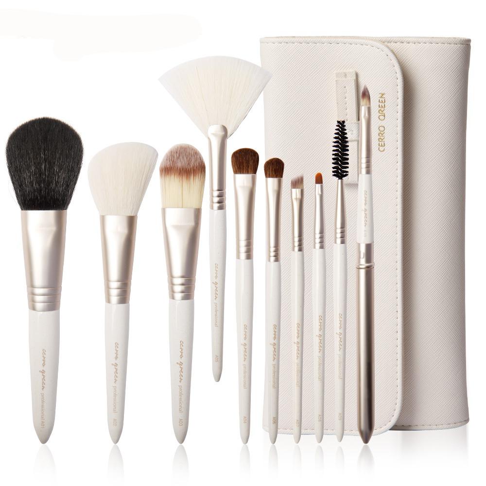 Mimosifolia Alis kecantikan dan bulu mata eyeliner eye shadow makeup brush blush on makeup brush tool 10 PCS