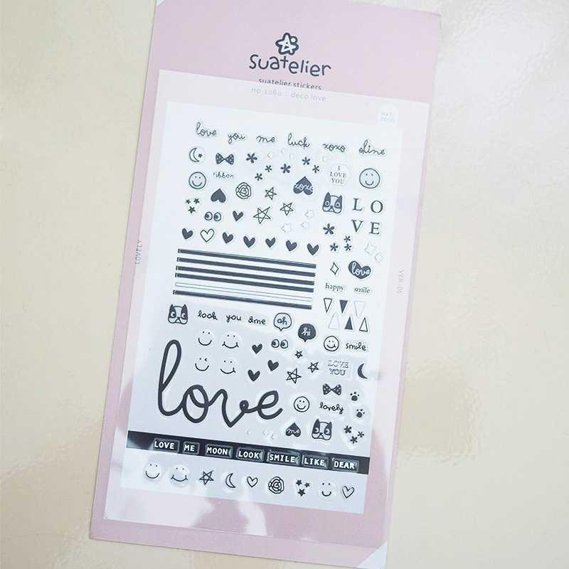BEST SELLER Suatelier Love Diary Deco Stickers / Sticker Hiasan Buku HARGA TERMURAH