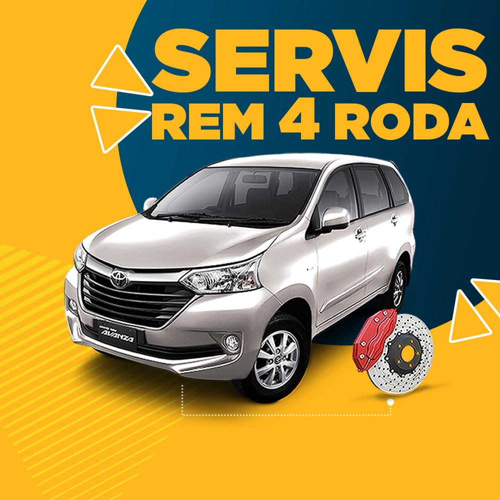 Servis Rem (4 Roda) + Free Check-up 58 Komponen Kendaraan