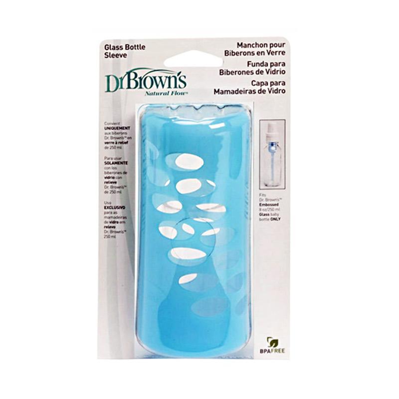 Dr Brown's Glass Bottle Sleeve Single Size 250ml Color Blue Age 6M+