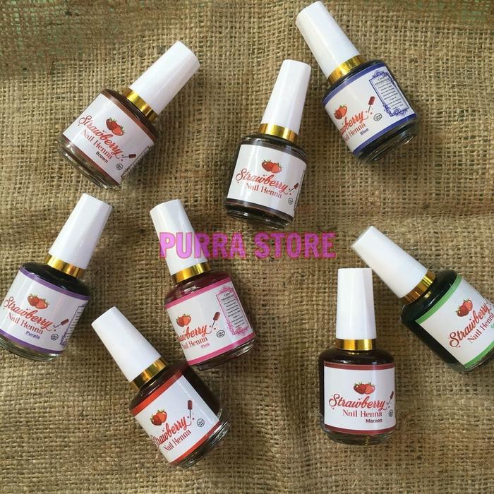 Strawberry Nail Henna All Color Semua Warna Kutek Halal Hena Januari 2019 - 2 Strawberry Nail Henna All Color Semua Warna Kutek Halal Hena - 2