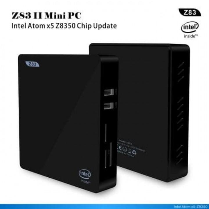 MINI PC Z83 II Intel Atom x5-Z8350 2GB RAM 32GB ROM TV Box WIndows 10 - Hitam